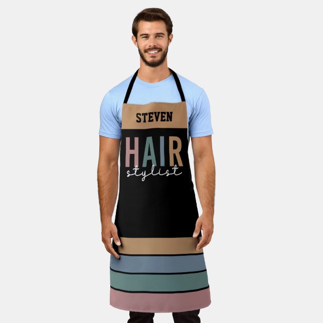 Personalized Hair stylist Hairdresser Apron (Worn)