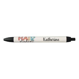 Personalized Hair Stylist Retro Hairdresser Gift Pen