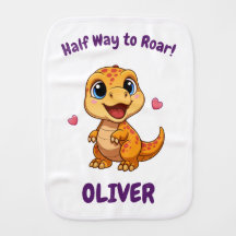 Personalized Halfway to One Dinosaur 6 Month