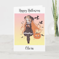 Personalized Halloween Anime Girl