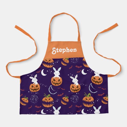 Personalized Halloween apron for kids