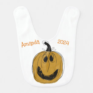 Personalized Halloween Baby Bib