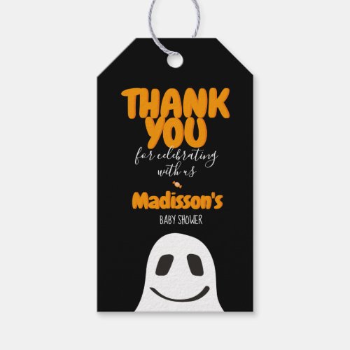 Personalized Halloween Baby Shower Gift Tags