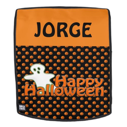 Personalized Halloween Backpack Faceplate