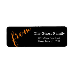 Personalized Halloween Be Scary Label