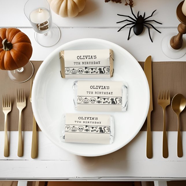 Personalized Halloween Birthday Candy  Hershey's Miniatures (Creator Uploaded)