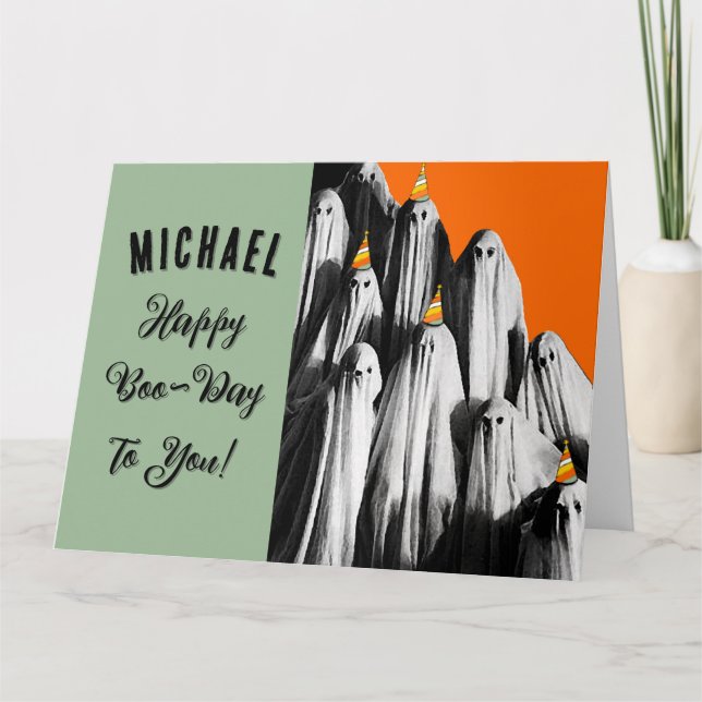 Personalized Halloween Birthday Card (Front)