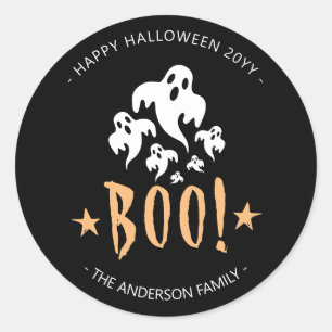 Personalized Halloween Boo Sticker