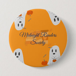 Personalized Halloween Book Club Button