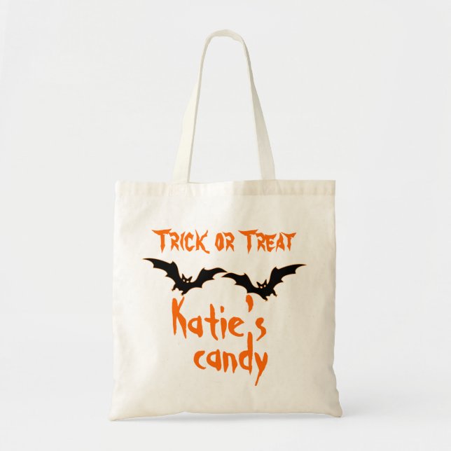 Personalized Halloween Candy Bag (Front)