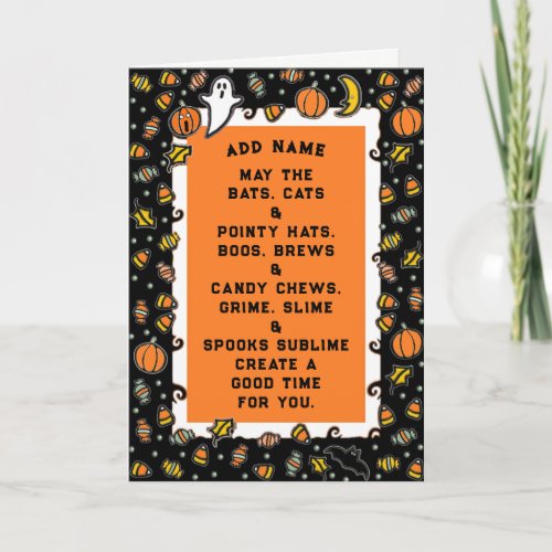 Personalized Halloween Card