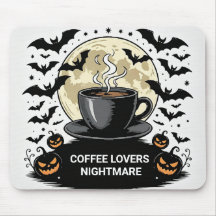 Personalized Halloween Coffee Lover Spooky Desk Mo