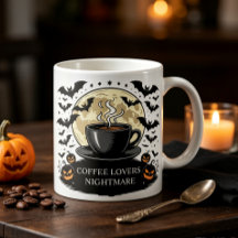 Personalized Halloween Coffee Lover Spooky Desk Mo