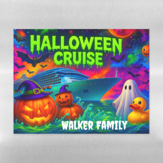 Personalized Halloween Cruise Cruise Cabin Door Magnetic Dry Erase Sheet