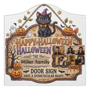 Personalized Halloween Family Decor & Apparel - Sp Door Sign