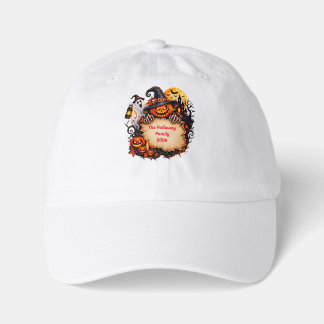 Personalized Halloween Family Name Pumpkin Ghost W Youth Dad Hat