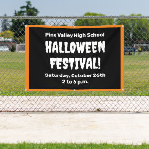 Personalized Halloween Festival Banner