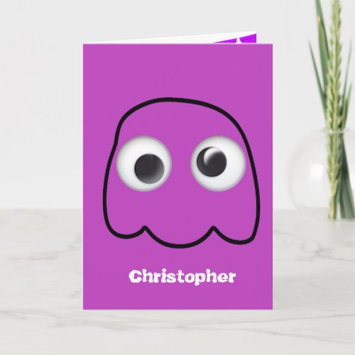 Personalized Halloween Ghost for Kids Card