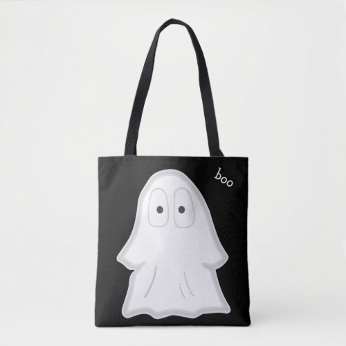 Personalized Halloween Ghost Trick or Treat Bag Tote Bag