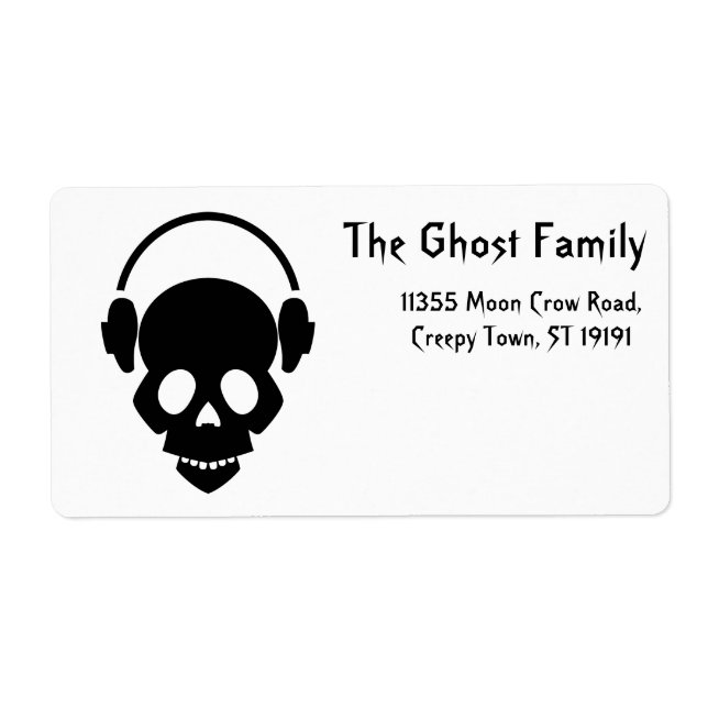 Personalized Halloween Ghosts Pumpkin Label (Front)