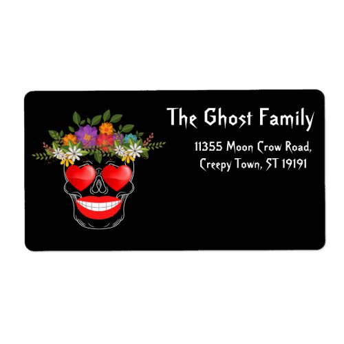 Personalized Halloween Ghosts Pumpkin Label