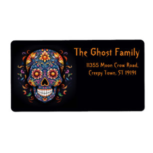 Personalized Halloween Ghosts Pumpkin Label