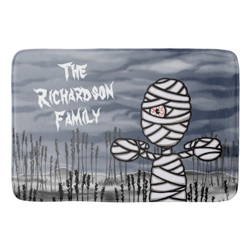 Personalized Halloween Horror Creepy Mommy Bath Mat