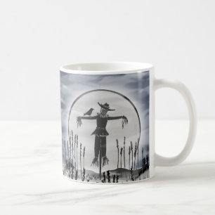 Personalized Halloween Horror Creepy Scarecrow Mug