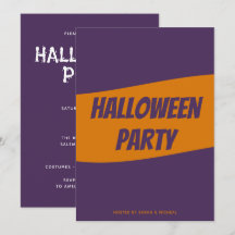 Personalized Halloween Invitation card