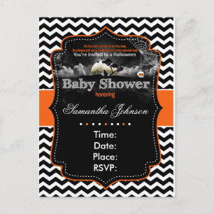 Personalized Halloween Invitation Postcard