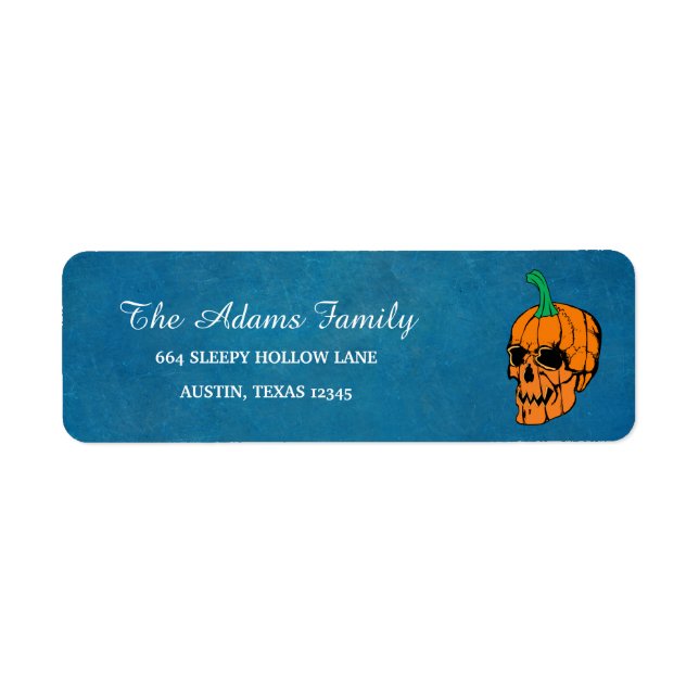 Personalized Halloween Little Pumpkin Label (Front)