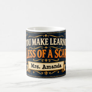 Personalized Halloween Math Teacher Mug Learning