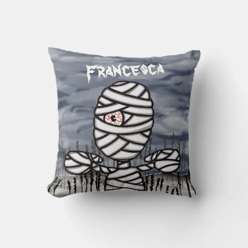 Personalized Halloween Mommy Throw Cushion