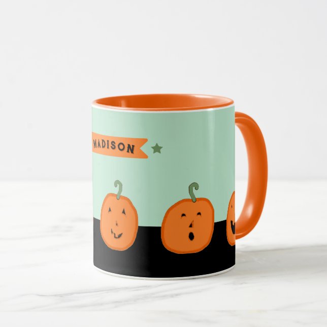 Personalized Halloween Mug (Front Right)