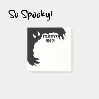 Personalized Halloween Notepad Funny Monster