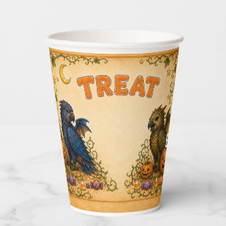 Personalized Halloween Party Animals 12 oz Paper Cups
