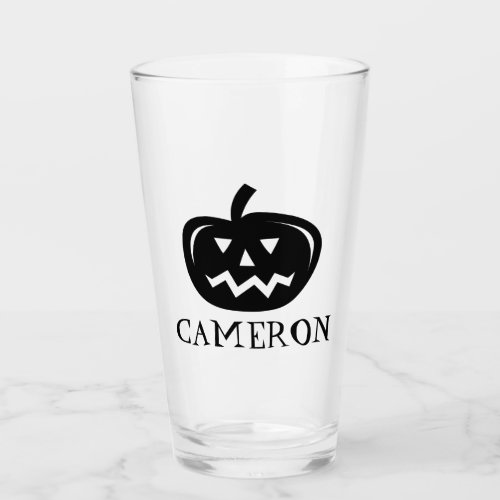 Personalized Halloween party drinking glasses