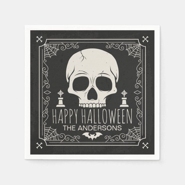 Personalized Halloween Party | Napkin (Front)