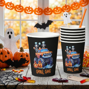 Personalized Halloween Party Paper Cups