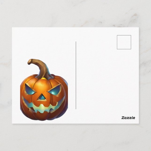 Personalized Halloween  Postcard (Back)