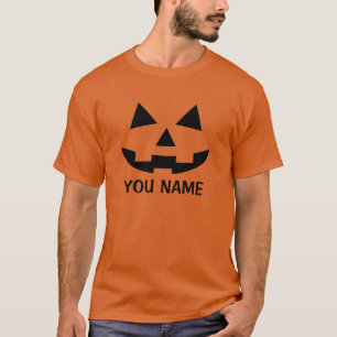 Personalized Halloween Pumpkin Jack o Lantern T-Shirt