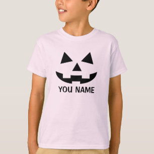 Personalized Halloween Pumpkin Jack o Lantern T-Shirt