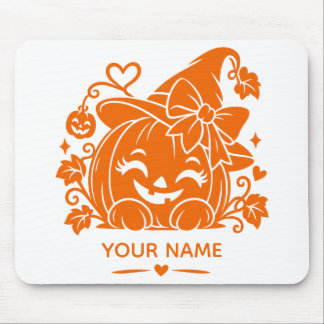 Personalized Halloween Pumpkin Mouse Pad