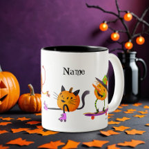 Personalized Halloween Roller Skate Pumpkins 