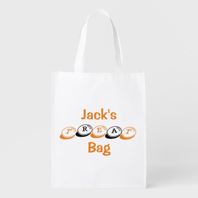Personalized Halloween Treat Bag (Front)