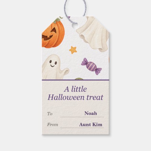 Personalized Halloween Treat Gift Tags