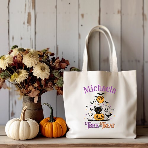 Personalized Halloween Trick Or Treat Bag