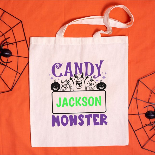 Personalized Halloween Trick or Treat Goodie  Tote Bag (Creator Uploaded)