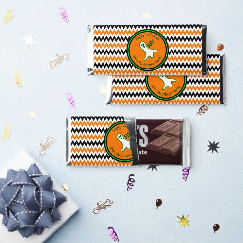 Personalized Halloween Trick or Treat Spooky Ghost Hershey Bar Favors