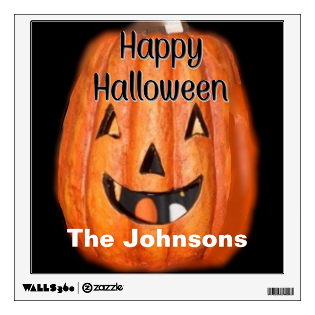 Personalized Halloween Wall Sticker (Front)